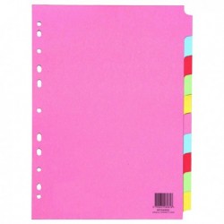 Q-Connect 10-Pt Subject Divider A4