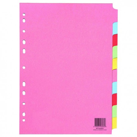 Q-Connect 10-Pt Subject Divider A4