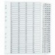 Q-Connect 1-100 Index Clear Tab White A4