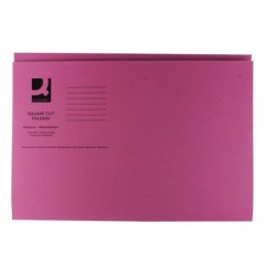 Q-Connect Sq Cut Folder 250gsm Pink P100