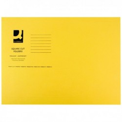 Q-Connect Sq Cut Flder 180g Yellow Pk100