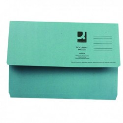 Q-Connect Document Wallet Fs Blue Pk50