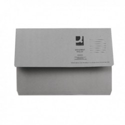 Q-Connect Document Wallet Fs Grey Pk50