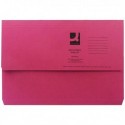 Q-Connect Document Wallet Fs Red Pk50