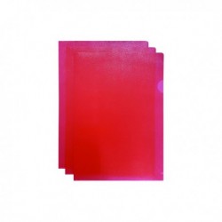 Q-Connect Cut Flush Folder A4 Red Pk100