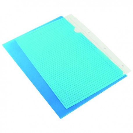 Q-Connect Cut Flush Folder A4 Blue Pk100