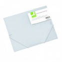 Q-Connect Elasticated Folder A4 Clear
