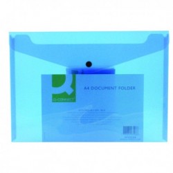 Q-Connect Document Folder A4 Blue Pk12
