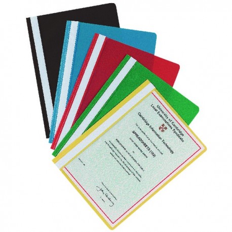 Q-Connect Project Folder A4 Black Pk25