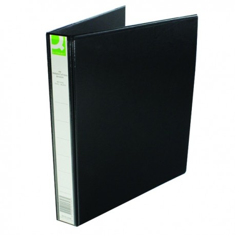 Q-Connect 25mm Pr 4D Ring Binder A4 Blk