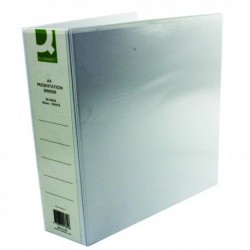 Q-Connect 65mm Pr 4D Ring Binder A4 Whte