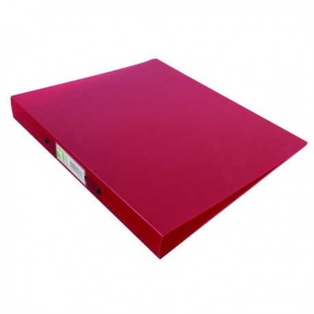 Q-Connect 2 Ring Binder Frosted A4 Red