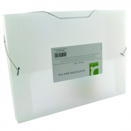 Q-Connect Elastic 25mm Folder A4 Clear