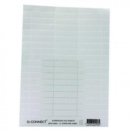 Q Connect Susp File Insert White P50