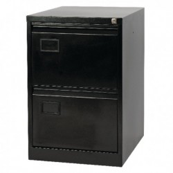 Jemini 2 Drawer Filing Cabinet Black
