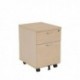 FF Jemini Maple 2 Drawer Mobile Ped