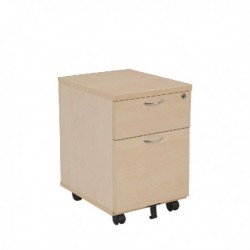 FF Jemini Maple 2 Drawer Mobile Ped