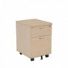 FF Jemini Maple 2 Drawer Mobile Ped