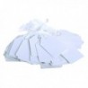 White 30x21mm Strung Ticket Pk1000