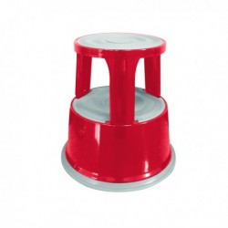 Q-Connect Red Metal Step Stool