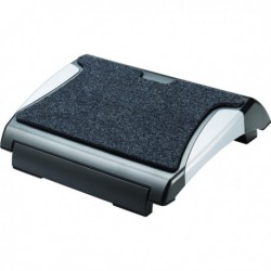 Q-Connect Carpet Black/Silver Foot Rest