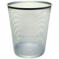 Q-Connect Waste Basket Mesh 18Ltr Silver