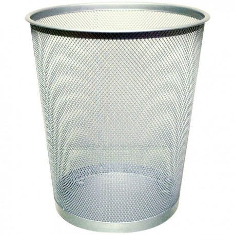 Q-Connect Waste Basket Mesh 18Ltr Silver