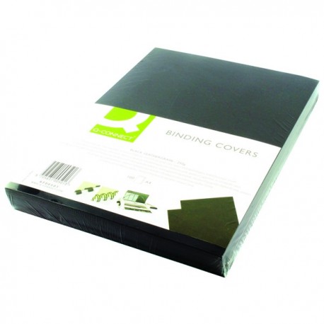 Q-Connect Black A4 Binding Covers Pk100