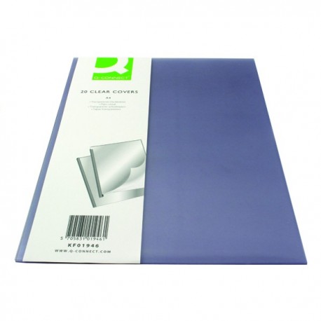 Q-Connect Clear Covers Pk20