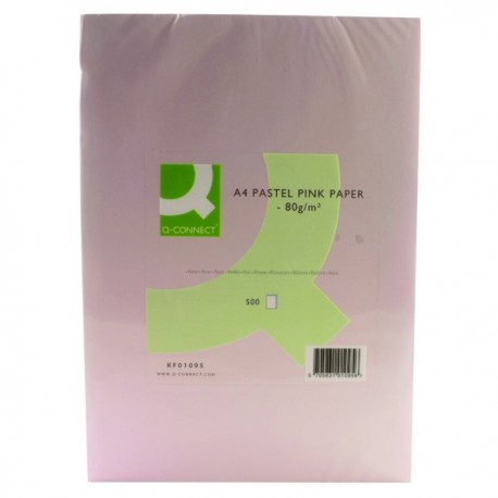 Q-Connect A4 Pink Coloured Paper Ream