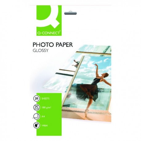 Q-Connect Photo A4 Gloss Paper Pk20