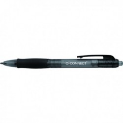 Q-Connect Black Retrctble Ballpoint Pk10