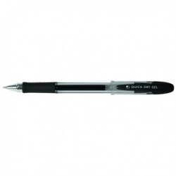 Q-Connect Quick Dry Gel Pen Black Pk12