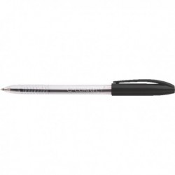 Q-Connect Stick Grip Ball Pen Blk Pk20