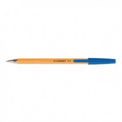 Q-Connect Ball Point Pen Fine Blue Pk20