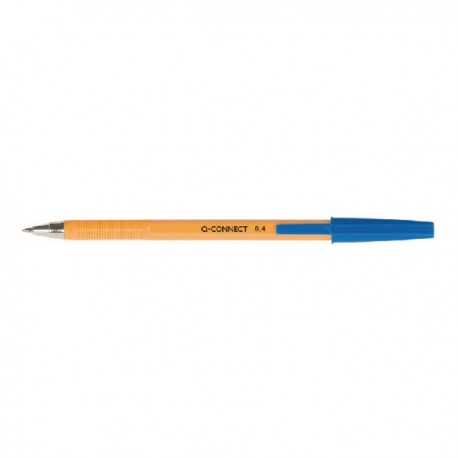 Q-Connect Ball Point Pen Fine Blue Pk20