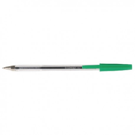 Q-Connect Ball Point Pen Med Green Pk20
