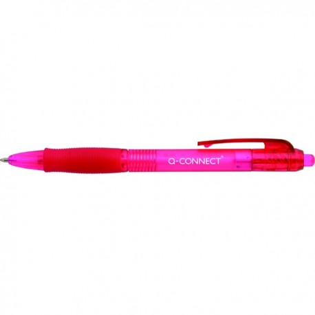 Q-Connect Retractable Ballpoint Red Pk10