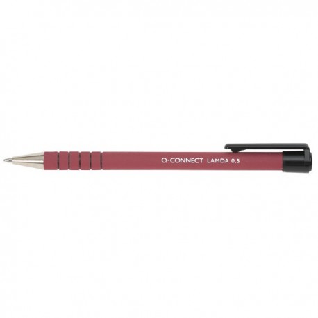 Q-Connect Lamda Ballpoint Pen Red Pk12