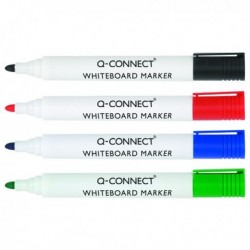 Q-Connect Astd Drywipe Marker Wallet Pk4