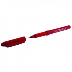 Q-Connect 0.4mm Red Fineliner Pen Pk10