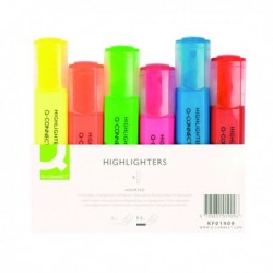 Q-Connect Highlighter Pen Asstd Pack-6