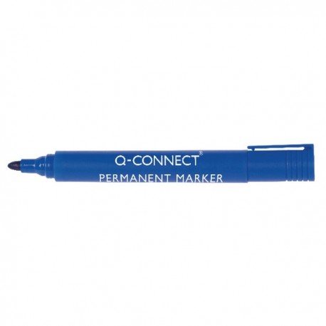 Q-Connect Bullet Perm Marker Blue Pk10
