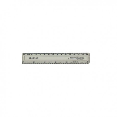 Q-Connect Acrylic Ruler 15cm Clear Pk10