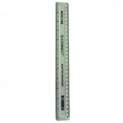 Q-Connect Shatterprf Ruler 30cm Wht Pk10