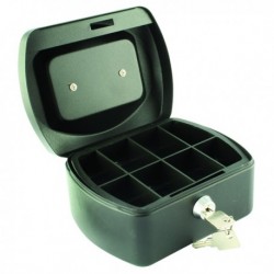 Q-Connect 6in Black Cash Box