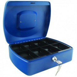 Q-Connect 10in Blue Cash Box
