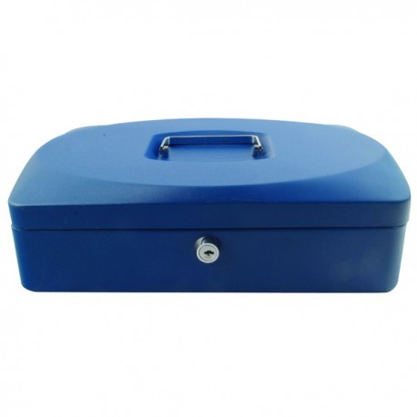 Q-Connect 12in Blue Cash Box