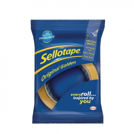 Sellotape Golden Tape 48mmx66m Pk6