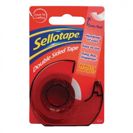 Sellotape Dble Sided 15mmx5m /Dispenser
